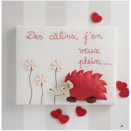 Livre - Tableaux en feutrine - Bestiaire en couture créative
