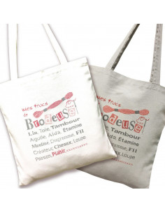 Lili Points - Fiche point de croix compté - Sac Brodeuses