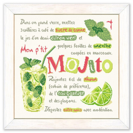 Lili Points - Fiche point de croix compté - Le Mojito