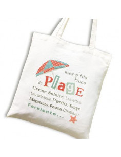 Lili Points - Fiche point de croix compté - Sac "Plage"