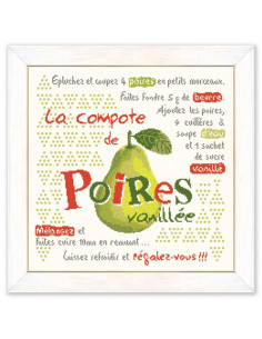 Lili Points - Fiche point de croix compté - La confiture de Poires