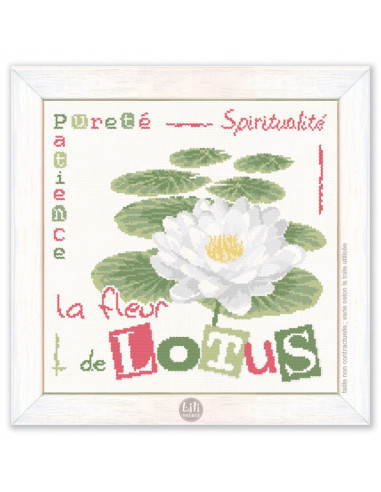 Lili Points - Fiche point de croix compté - La fleur de Lotus