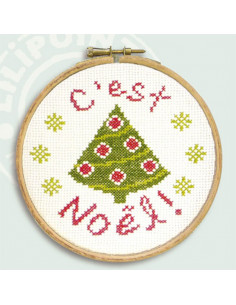 Lili Points - Mini-kit point de croix pour enfant - C'est Noël
