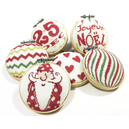 Lili Points - Les Boules de Noël 3 - Fiche de broderie au point de croix compté
