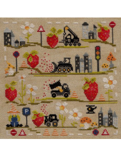 Camille Camps - fiche point de croix - Men at Work