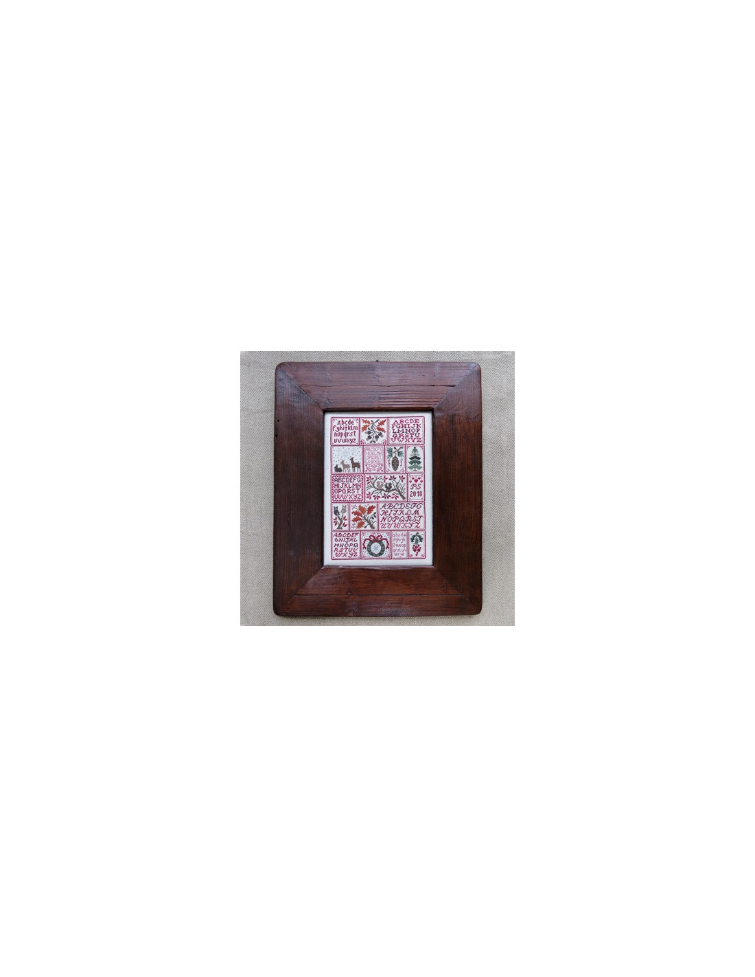 Kit Broderie Point De Croix 'Chat Des Villes En Hiver' Riolis RI-610 - 13x13 Cm, Toile Aïda, Fils Laine/Acrylique - 10