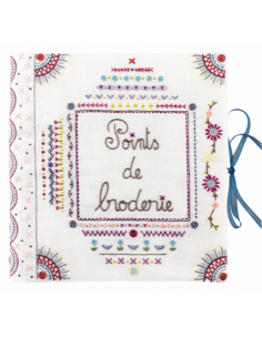 Kit de broderie traditionnelle "Cahier de broderie - Points de broderie" de Un Chat dans l'aiguille