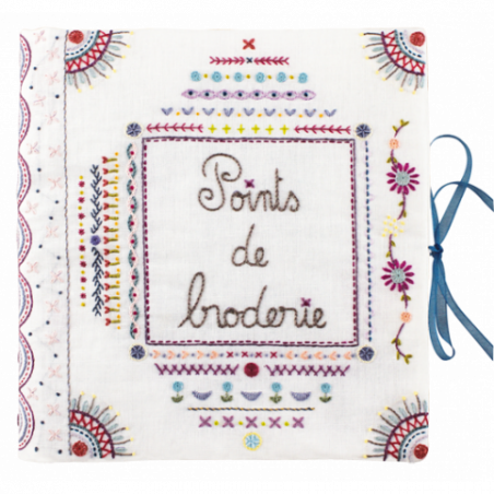 Kit de broderie traditionnelle "Cahier de broderie - Points de broderie" de Un Chat dans l'aiguille