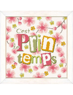 Lili Points - Fiche point de croix compté - La Soupe de petits pois