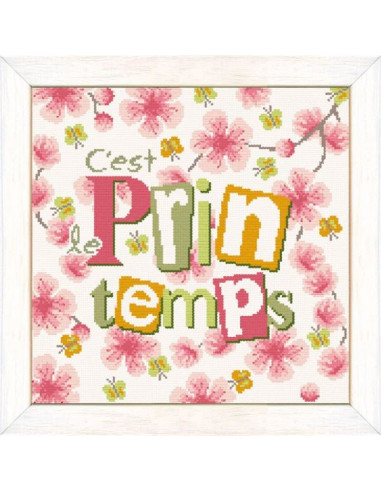 Lili Points - Fiche point de croix compté - La Soupe de petits pois