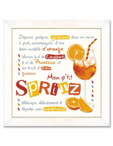 Lili Points - Fiche point de croix compté - Le "Spritz"
