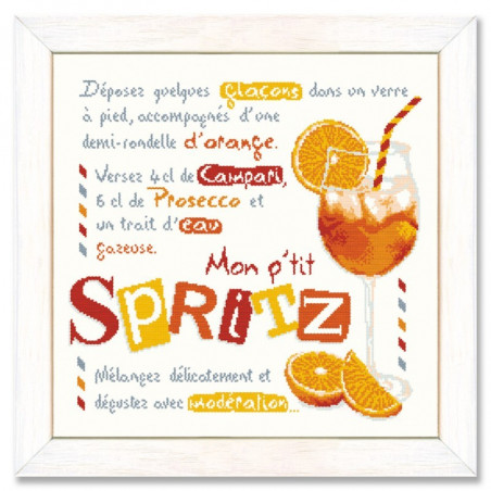 Lili Points - Fiche point de croix compté - Le "Spritz"