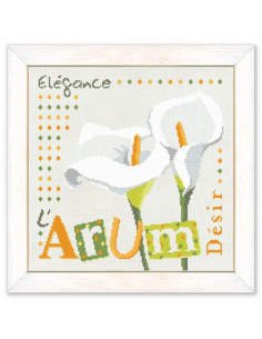 Lili Points - Fiche point de croix compté - L'Arum