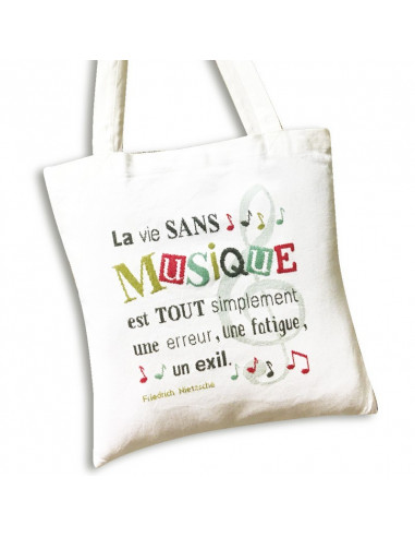 Lili Points - Fiche point de croix compté - Sac Musique