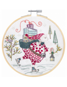 Kit de broderie traditionnelle "Ho ho ho !" de Un Chat dans l'aiguille