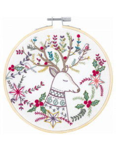 Kit de broderie traditionnelle "Le roi de la forêt" de Un Chat dans l'aiguille