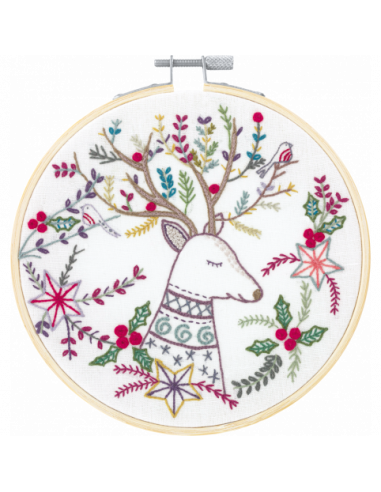 Kit de broderie traditionnelle "Le roi de la forêt" de Un Chat dans l'aiguille