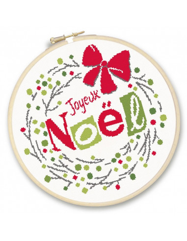 Lili Points - Fiche point de croix compté - Couronne de Noël 2