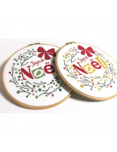 Lili Points - Fiche point de croix compté - Couronne de Noël 2