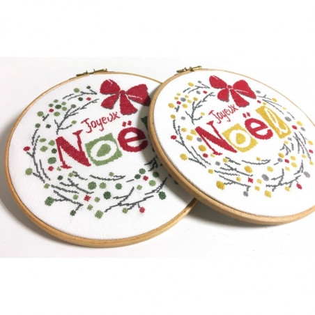 Lili Points - Fiche point de croix compté - Couronne de Noël 2