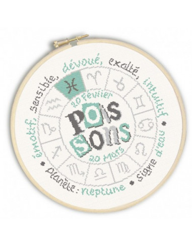 Lili Points - Fiche point de croix compté - Poissons