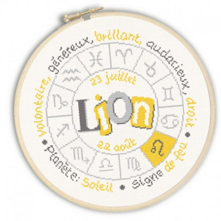 Lili Points - Fiche point de croix compté - Lion