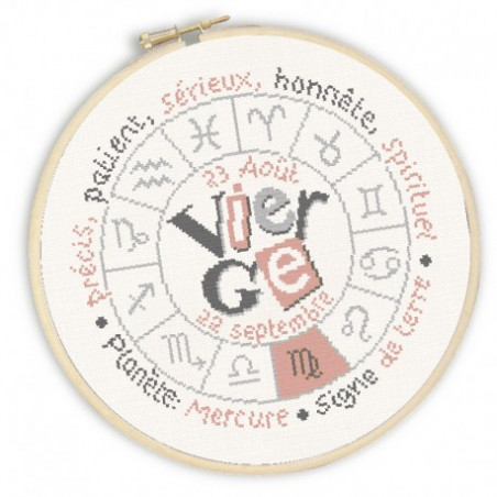 Lili Points - Fiche point de croix compté - Vierge