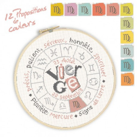Lili Points - Fiche point de croix compté - Vierge