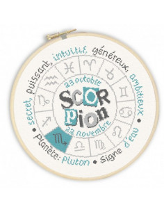 Lili Points - Fiche point de croix compté - Scorpion