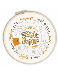 Lili Points - Fiche point de croix compté - Sagittaire