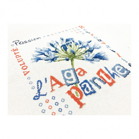 Lili Points - Fiche point de croix compté - L'agapanthe