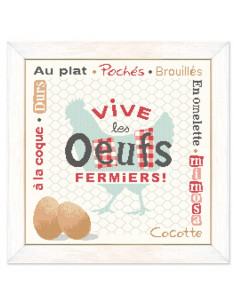 Lili Points - Fiche point de croix compté - Les Oeufs Fermiers