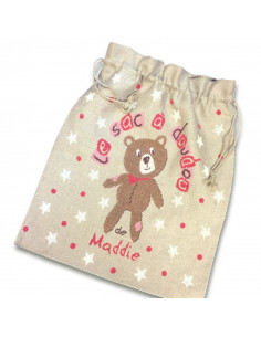 Lili Points - Fiche point de croix compté - Le sac à Doudou