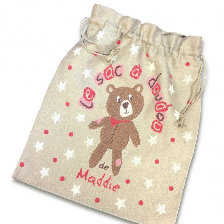 Lili Points - Fiche point de croix compté - Le sac à Doudou