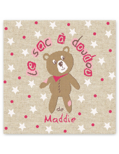 Lili Points - Fiche point de croix compté - Le sac à Doudou