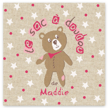 Lili Points - Fiche point de croix compté - Le sac à Doudou