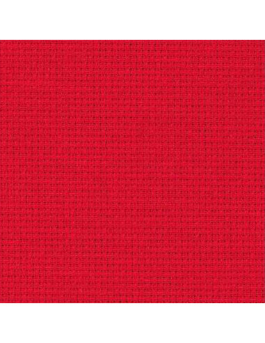 Toile Zweigart Stern-Aïda 5,4 pts coloris 954 - Rouge
