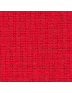 Toile Zweigart Fein-Aïda 7 pts rouge coloris 954