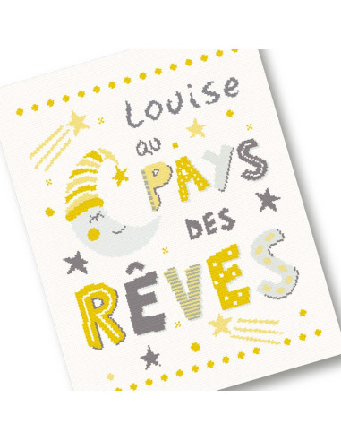 Lili Points - Plaid pour bébé 3 - Fiche de broderie au point de croix compté