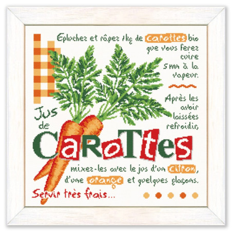 Lili Points - Fiche point de croix compté - Le jus de Carottes