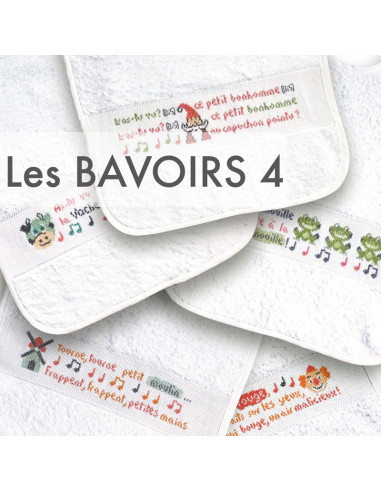 Lili Points - Les Bavoirs 4 - Fiche de broderie au point de croix compté