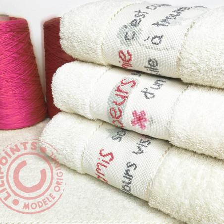Lili Points - Serviette de toilette Amitié