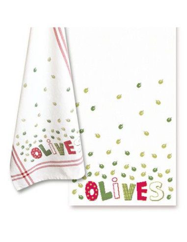 Olives - Fiches Les petits torchons - Lili Points