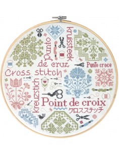 Jardin Privé - Quaker de la Brodeuse - Fiche point de croix compté