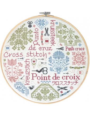 Jardin Privé - Quaker de la Brodeuse - Fiche point de croix compté