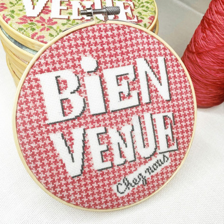 Lili Points - Fiche point de croix compté - Bienvenue "Pied de Poule"