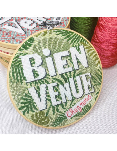 Lili Points - Fiche point de croix compté - Bienvenue "Feuillage"
