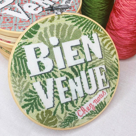 Lili Points - Fiche point de croix compté - Bienvenue "Feuillage"