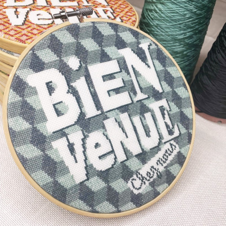 Lili Points - Fiche point de croix compté - Bienvenue "Losanges"