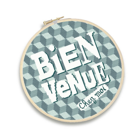 Lili Points - Fiche point de croix compté - Bienvenue "Losanges"